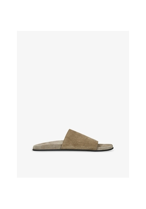 Womens The Row Hugh Suede Slides