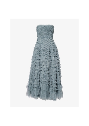 Womens Needle And Thread Hattie Ruffled Woven Gown