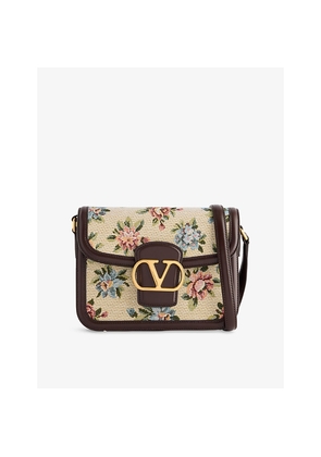 Womens Valentino Garavani 9To5 Small Floral-Jacquard Shoulder Bag