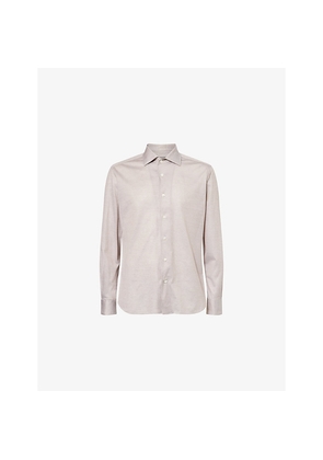 Mens Corneliani Long-Sleeve Regular-Fit Cotton Shirt