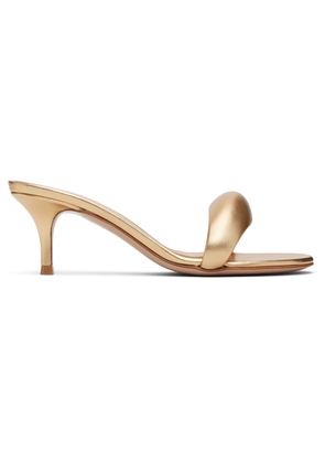 Gianvito Rossi Gold Bijoux 55 Mules