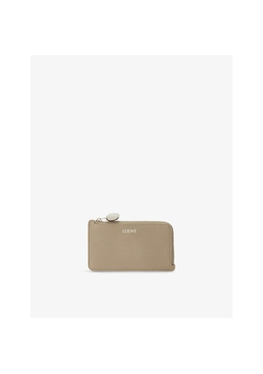 Womens Loewe Pebble Coin Leather Card Holder