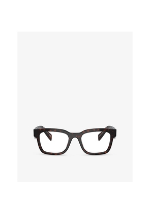 Womens Prada Pr A10V Pillow-Frame Acetate Glasses