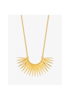 Womens Rachel Jackson Rising Sun 18ct Gold-Plated Sterling Silver Necklace