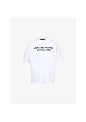 Mens Dsquared2 Heritage 95 Text-Print Cotton T-Shirt