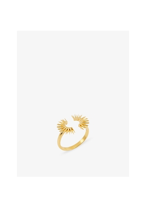 Womens Rachel Jackson Electric Goddess 22ct Yellow Gold-Plated Sterling-Silver Ring
