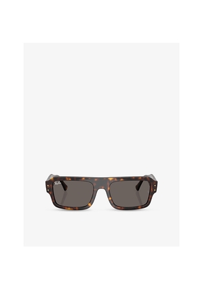 Ray-Ban Rb4454 Lukas Rectangle-Frame Tortoiseshell Acetate Sunglasses