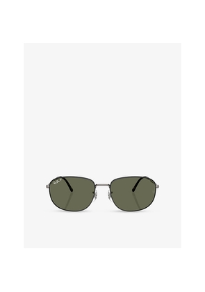 Ray-Ban Rb3754 Pillow-Frame Metal Sunglasses