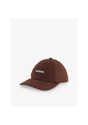 Womens Jacquemus La Casquette Gadjo Logo-Plaque Cotton Baseball Cap
