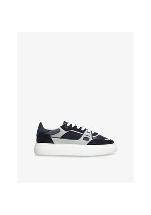 Mens Arne Atlas Leather and Mesh Low-Top Trainers