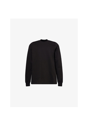 Mens Rick Owens Crewneck Long-Sleeve Cotton T-Shirt