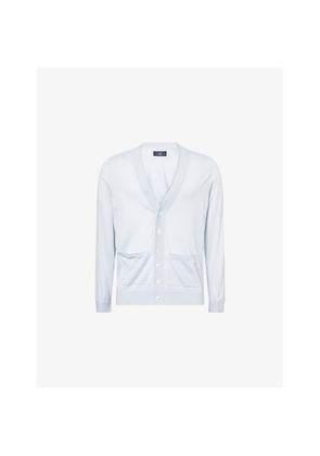 Mens Dunhill V-Neck Regular-Fit Cashmere Cardigan