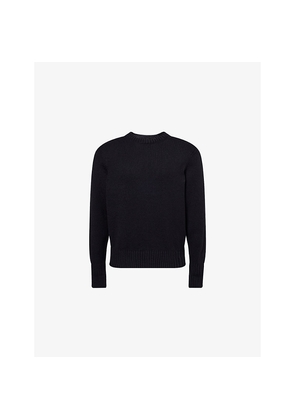 Mens Dunhill Regular-Fit Crewneck Cotton-Knit Jumper