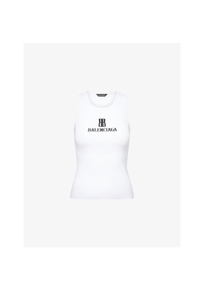 Womens Balenciaga Regular-Fit Logo Knit Top