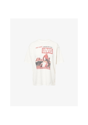 Womens Levis Vintage Logo Graphic-Print Cotton T-Shirt