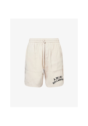Mens Amiri Hollywood Drawstring Silk Shorts