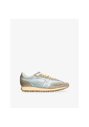Mens Golden Goose Men's Marathon Runner Nylon and Suede Low-Top Trainers
