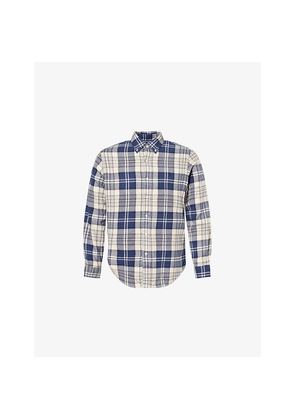 Mens Polo Ralph Lauren Check-Pattern Long-Sleeve Cotton Shirt