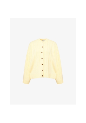 Womens Sisters & Seekers Bryant Ribbed Knitted Cardigan