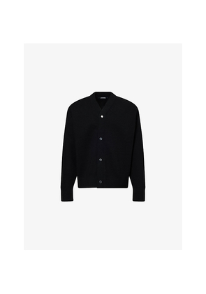 Mens Jacquemus V-Neck Wool-Blend Cardigan