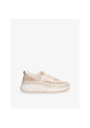Womens Chloe Nama Mesh and Suede Low-Top Trainers