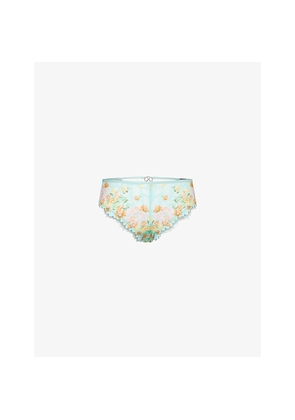 Womens Savage X Fenty Savage Not Sorry Strappy Cut-Out Cheeky Lace Briefs