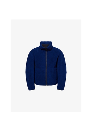 Mens Givenchy Fleece High-Neck Stretch-Wool Blend Jacket