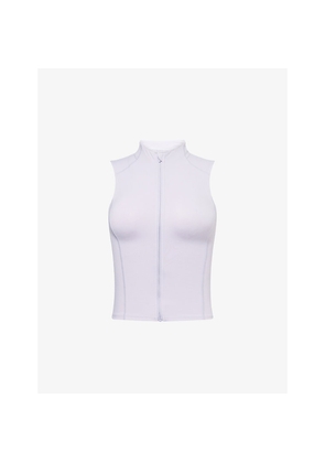 Womens We Are Tala Skinluxe Sleeveless Zip-Through Running Top