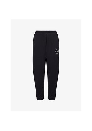Womens Gymshark Lifestyle Club Graphic Cotton-Jersey Jogging Bottoms