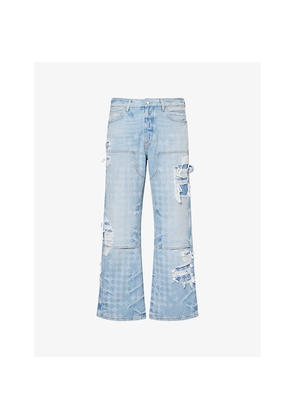 Mens Amiri Repair Carpenter Monogram Denim Jeans