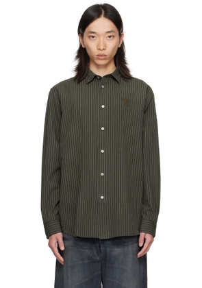 Acne Studios Khaki Striped Shirt