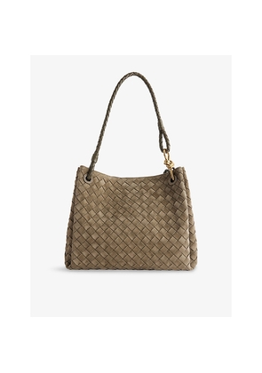 Womens Bottega Veneta Parachute Medium Suede Tote Bag