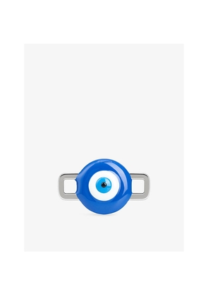 Mens Poubel Evil Eye Sterling-Silver and Enamel Charm