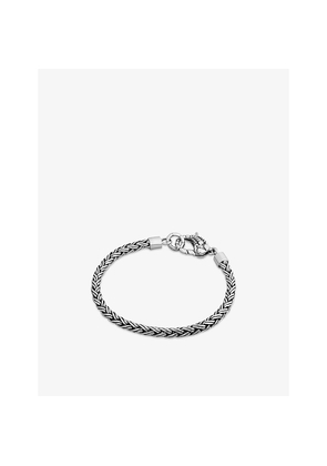 Mens Clocks And Colours Scorpion Woven Sterling-Silver Bracelet