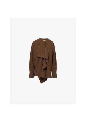 Womens Uma Wang Tumble Asymmetric Wool Top