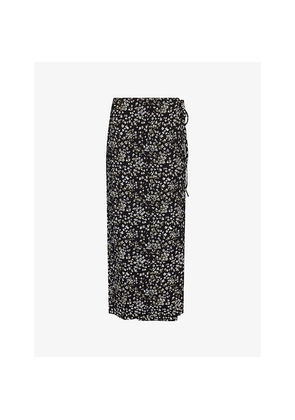 Womens Reformation Opal Low-Waist Woven Maxi Skirt