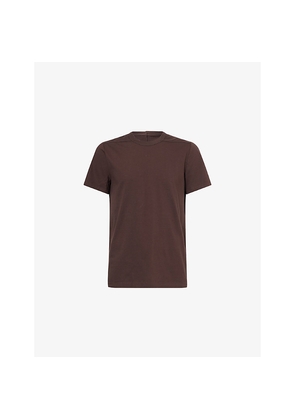Mens Rick Owens Short Level Crewneck Cotton T-Shirt