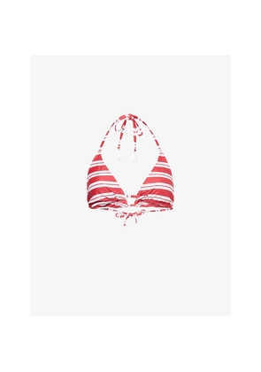 Womens 4th & Reckless Julietta Striped Bikini Top