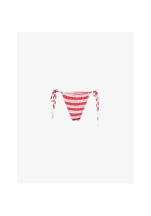 Womens 4th & Reckless Julietta Striped Bikini Bottoms