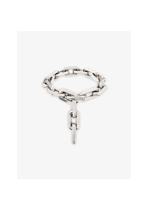 Womens Phoria Extended Hype Sterling-Silver and White Topaz Chain Bracelet