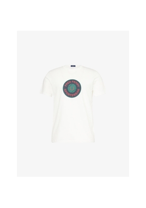 Mens Fred Perry Tennis Graphic-Print Short-Sleeve Cotton T-Shirt