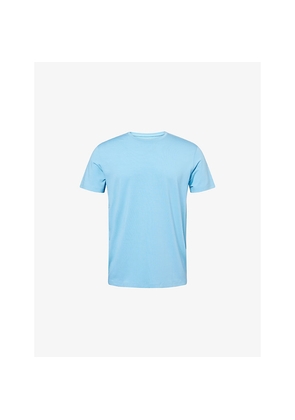 Mens Derek Rose Basel Short-Sleeve Jersey Pyjama Top