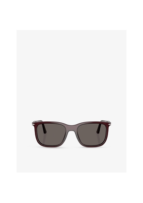 Persol Po3357S Rectangular-Frame Acetate Sunglasses