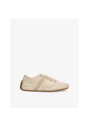 Womens Givenchy Branded Mesh and Suede Low-Top Trainers