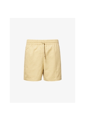 Mens Casablanca Relaxed-Fit Monogram Cotton Shorts