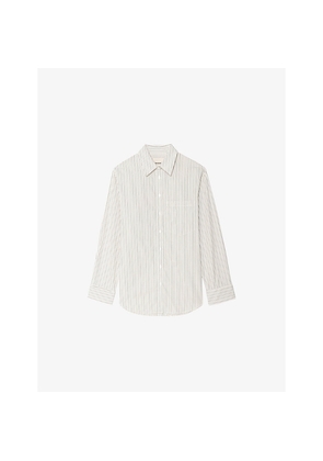 Womens Zadig&Voltaire Morning Brand-Print Cotton Shirt