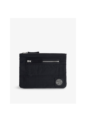 Mens Stone Island Logo-Patch Nylon Patch