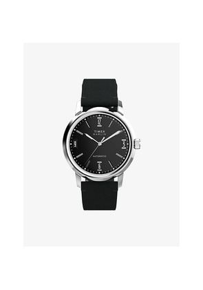 Mens Timex Tw2W59700Marlin Stainless-Steel and Leather Automatic Watch