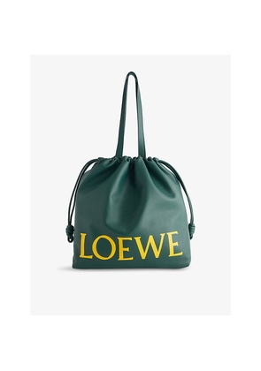 Womens Loewe Flamenco Logo Leather Tote Bag