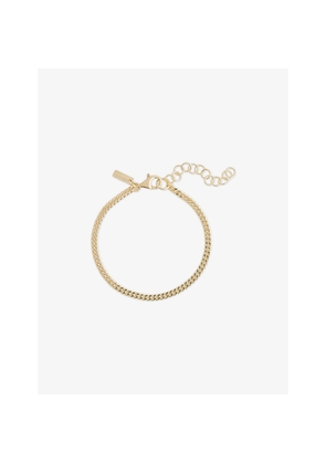 Mens Commonlines Mini Cuban-Link Yellow Gold-Plated 925 Sterling-Silver Bracelet